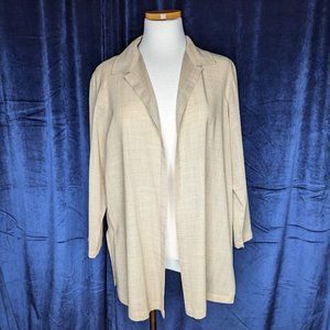 MaxMara Lightweight Wool Open Front Blazer Size 10